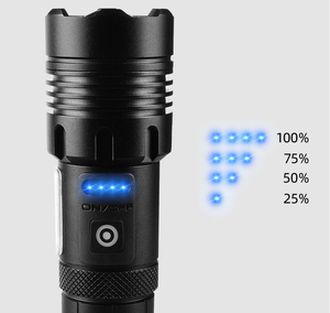 <span class=keywords><strong>Lampe</strong></span> torche tactique puissante rechargeable par USB, <span class=keywords><strong>90000</strong></span> <span class=keywords><strong>lumens</strong></span>, en alliage d'aluminium, batterie 10000 mAh, haute puissance, LED P90, indice <span class=keywords><strong>de</strong></span> protection IP65, 381 g - Product Image 6