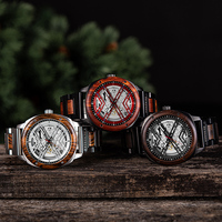 Montres en bois de luxe minimalistes personnalisées OEM de haute qualité avec cadran à aiguilles, chronographe, édition limitée