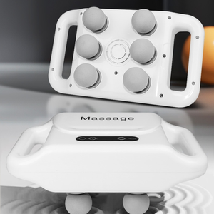 Drahtlose <span class=keywords><strong>6</strong></span>-Kopf-Faszienpistole für Hochfrequenz-Vibrations-Körpermassage-Nacken <span class=keywords><strong>massage</strong></span> gerät zur Muskel entspannung im Taillen beinarm - Product Image 4