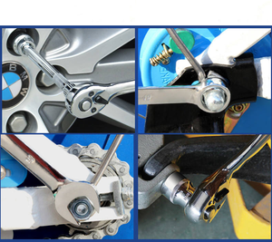 Set di 53 Pezzi per Riparazione Auto con Chiave <span class=keywords><strong>a</strong></span> <span class=keywords><strong>Cricchetto</strong></span> da 1/4 di Pollice, Kit per Rimozione Graffi Profondi, Attrezzi per Telaio Auto e Casa, <span class=keywords><strong>Chiavi</strong></span> Esagonali - Product Image 6