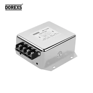 DOREXS Factory Wholesale 440V Three-phase Three-wire Terminal Block AC EMI Power Filter 40A-60A Carton Box Power Line Bolt 30A