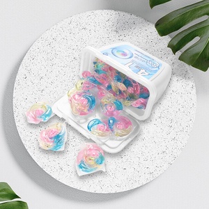 OEM Private Label 4in1 Deep Clean <b>Laundry</b> Detergent Pods <b>Beads</b> Remove Stain Water Dissolve Clothes Washing <b>Laundry</b> Capsules - Product Image 1