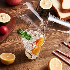 Custom Biodegradable 12 Oz 16 Oz 24 Oz 32 Oz Clear Cold <b>Drink</b> <b>Plastic</b> PET PLA Glass <b>Cup</b> Disposable With Lids - Product Image 4