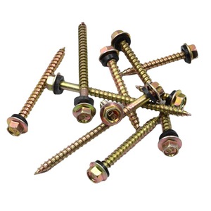 Hexagonal Flange Self Tapping Screws M5.5 M6 Carbon Steel Color Zinc Wood Fasteners Metric Grade A - Product Image 3