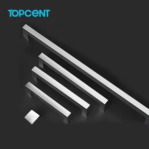 Поставщик оборудования для мебели TOPCENT, мягкая T-образная ручка из нержавеющей стали