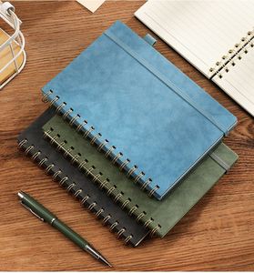 Promotion en gros : Carnet de notes A5 personnalisé en cuir PU avec spirale, idéal pour le bureau, avec logo - Product Image 2