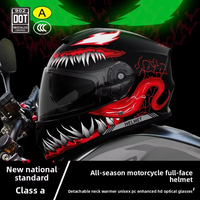 Vente directe d'usine, vente en gros, casque intégral certifié DOT, coque ABS haute résistance, casque de moto de course, équipement de sécurité