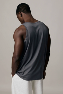Camiseta sin Mangas para Hombre, Transpirable, de Secado Rápido, Chaleco de Poliéster, Corte Regular, para Gimnasio, Verano, Color Sólido, Ropa Deportiva - Product Image 2