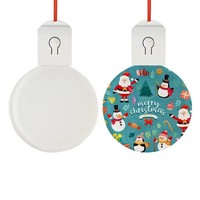 Ornements de Noël créatifs en acrylique Art Déco pour sublimation, avec lumières LED RGB