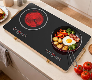Cocina de Inducción Combinada de Dos Quemadores, Placa de Inducción Doble, Estufa Eléctrica Electromagnética para Distribuidores - Product Image 3