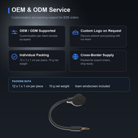 Microphone de remplacement pour casque de jeu Sony INZONE H6 H9, détachable, flexible, prise 3,5 mm, Plug and Play, OEM ODM, vente en gros