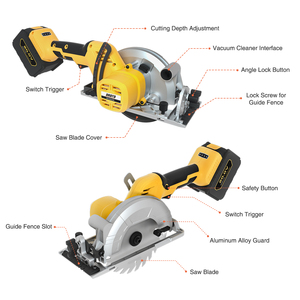 <span class=keywords><strong>Scie</strong></span> <span class=keywords><strong>circulaire</strong></span> électrique compacte sans fil rechargeable, mini <span class=keywords><strong>scie</strong></span> <span class=keywords><strong>circulaire</strong></span> portative pour la coupe du bois - Product Image 2