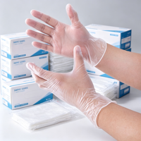 Gants jetables en vinyle Jingya, qualité examen, transparents en PVC, sans poudre, tailles S/M/L, prix de gros