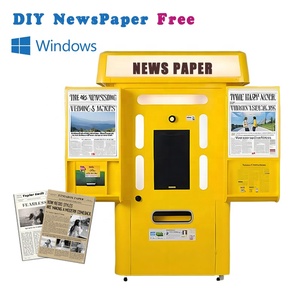 Cabina de Fotos Estilo Periódico Retro, Máquina Expendedora Todo en Uno con Impresora y Cámara para Interiores y Exteriores - Product Image 1