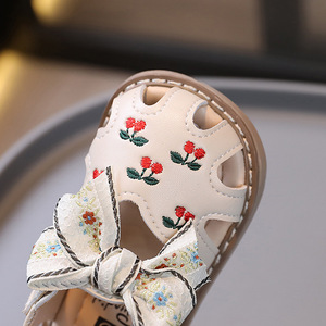 Sandálias de Princesa com Sola Macia para Meninas de 1 a 3 Anos, Sapatos para Bebês, Sandálias de Praia com Laço - Product Image 5