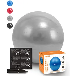 环保定制彩色充气PVC运动稳定性瑞士球瑜伽平衡球