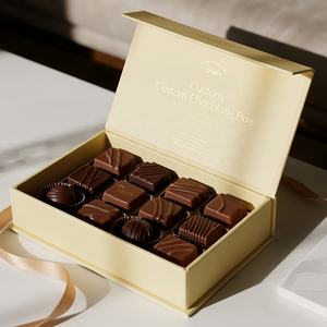 Custom Luxury High-End Recycled Materials Portable <strong>Chocolates</strong> Gift Box Matt Lamination Sponge Lining Magnetic Closure <strong>Packaging</strong> - Product Image 5