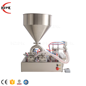 Hzpk Semi Automatic Beverage Honey <b>Juice</b> Coffee Liquid Honey Oil Paste Stand up Spout Pouch Bag Filling <b>Machine</b> Filler - Product Image 2