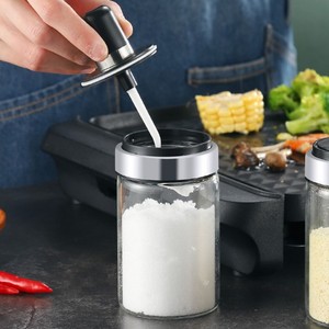 Depósito aromático de vinagre de cocina, recipiente de almacenamiento <span class=keywords><strong>con</strong></span> <span class=keywords><strong>cuchara</strong></span>, tarros de especias, botellas <span class=keywords><strong>con</strong></span> tapa y cucharas - Product Image 4