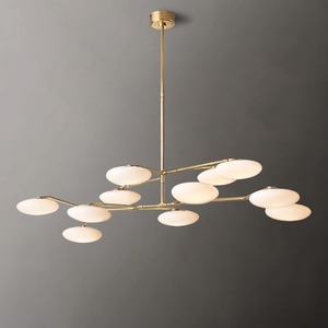 <span class=keywords><strong>Paris</strong></span> Flea Market Grande Chandelier Lámpara de techo de cristal ovalado para entrada Sala de estar Comedor - Product Image 2