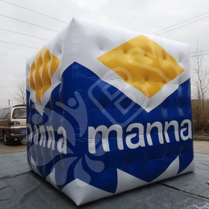 BOYAN publicidad cielo inflable globo de aire caliente/<span class=keywords><strong>globos</strong></span> voladores inflables forma de cubo globo de helio - Product Image 3