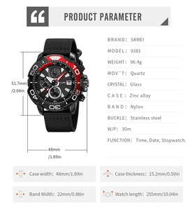 Reloj Deportivo con Correa de Nailon, Nuevos Estándares de Alta Confiabilidad, Fabricación Precisa, Rendimiento Confiable, Función de Cronógrafo - Product Image 5