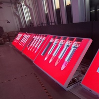 Porte avant ouverte panneau led rabattable panneau publicitaire front service P3 P4 P5 P6 P8 P10 publicité écran led mur vidéo