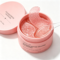 Patchs pour les yeux au peptide PDRN, masque hydrogel coréen au collagène pour le contour des yeux, anti-âge, anti-cernes, éclaircissant, raffermissant, marque privée