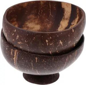 Custom Coconut Bowl,Salad bowls decorate coconut shell containers,Decorated Bowl with natural coconut shell