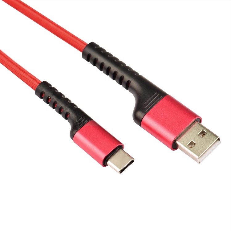цвет нейлон USB 2,0 высокоскоростной 3а Тип C кабель зарядного устройства для мобильного телефона для Samsung
