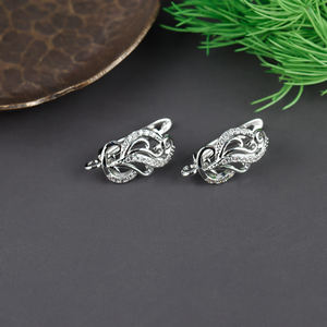 M950 Blattform 18K vergoldet Diy Ohrringe Haken für Frauen Schmuck Herstellung Zubehör 4 teile/los - Product Image 4