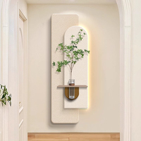 Couloir allée hydroponique plantes vertes Art décor à la maison peintures salon fond mur grès brillant LED décor peinture