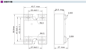 QSJ60D50-L 50A 60VDC SSR Однофазное твердотельное реле DC управление 4-32VDC SSR - Product Image 4