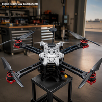 Pièces de drone en aluminium usinées CNC 7075-T6, composants de châssis UAV légers, usinage de précision sur mesure OEM ODM, usine de fabrication