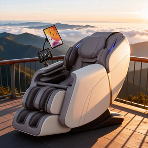 4D New Design Electric Thai Stretch Shiatsu Zero Gravity Air Mechanism <strong>Massage</strong> Chair Pu Leather Full Body - Product Image 1