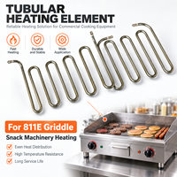 Tube chauffant 811E 1KW 220V en acier inoxydable pour équipement de cuisson commercial à surface plate