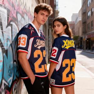 Camiseta Deportiva Unisex de Poliéster 100% con Logotipo Personalizado al por Mayor, Corte Holgado, para Fútbol, Calle, Escuela, Equipo, Entrenamiento, Secado Rápido - Product Image 2