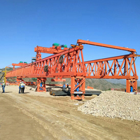 Lanzador de vigas de doble tramo tipo truss a precio de fábrica, diseño personalizable para construcción de puentes