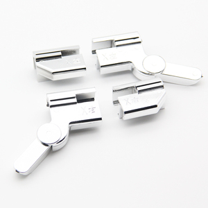 Pièce de douche de type diamant à suspension gratuite <span class=keywords><strong>sous</strong></span> la pince de porte à la fixation de la bande de balayage en <span class=keywords><strong>verre</strong></span> avec piste polyvalente - Product Image 1