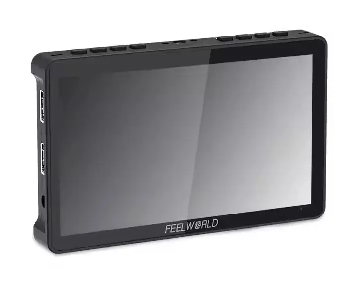 FEELWORLD F5 Pro V4 Monitor de campo com câmera IPS de 6 polegadas tela sensível ao toque 3D LUT 4K HD.MI com braço inclinado V4 entrada e saída