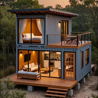 Maison préfabriquée en conteneur au design innovant, imperméable, ignifuge, configuration personnalisée pour l'hébergement des camps de travailleurs