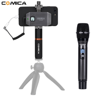 COMICA CVM-WS50 Mobile Professionnel Cravate Sans Fil Système 6-Canaux smartphone pince sans fil microphone CVM-WS50H