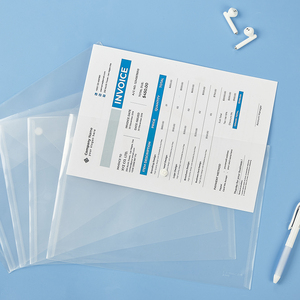 <span class=keywords><strong>COMIX</strong></span> - Bolsa Protectora Transparente de Gran Capacidad para Hojas de Datos A4 con Cierre de Botón a Presión, Fabricada en PP - Product Image 5