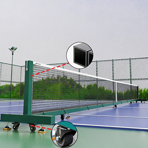 Red de Pickleball de Alta Calidad y Resistencia con Ruedas Portátiles, Altura Reglamentaria para Canchas Interiores, para Entrenamiento y Entretenimiento - Product Image 5