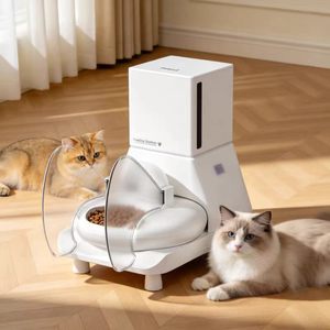Usine OEM/ODM : Distributeur intelligent de nourriture pour animaux de compagnie avec reconnaissance faciale IA, anti-vol, unique au monde, avec stockage - Product Image 1