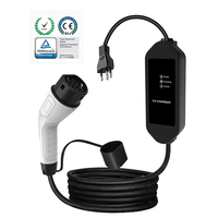 Chargeur de véhicule électrique portable à prix surprise monophasé 16A 3.5KW Type 2 AC chargeur EV réglable avec prise d'alimentation brésilienne