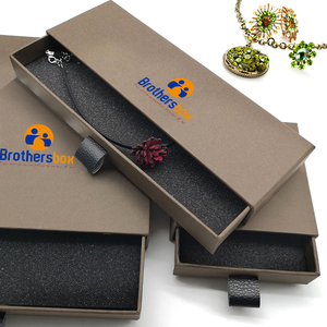 Biodegradable Cardboard Jewelry Drawer <b>Box</b> with Custom Design for Necklace Packaging - Product Image 5