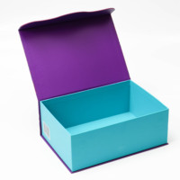Boîte cadeau magnétique rigide en carton rouge de luxe avec logo personnalisé, recyclable, emballage magnétique