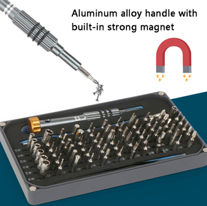 <span class=keywords><strong>Kit</strong></span> d'outils de <span class=keywords><strong>démontage</strong></span> et de réparation pour téléphones portables et ordinateurs, jeu de tournevis multifonction 68-en-1 - Product Image 2