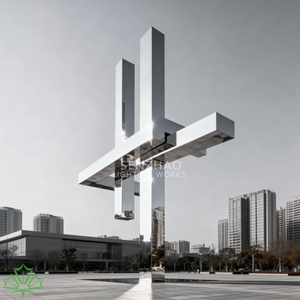 Sculpture en acier inoxydable d'art abstrait moderne personnalisée Senzhao, sculpture en métal - Product Image 4